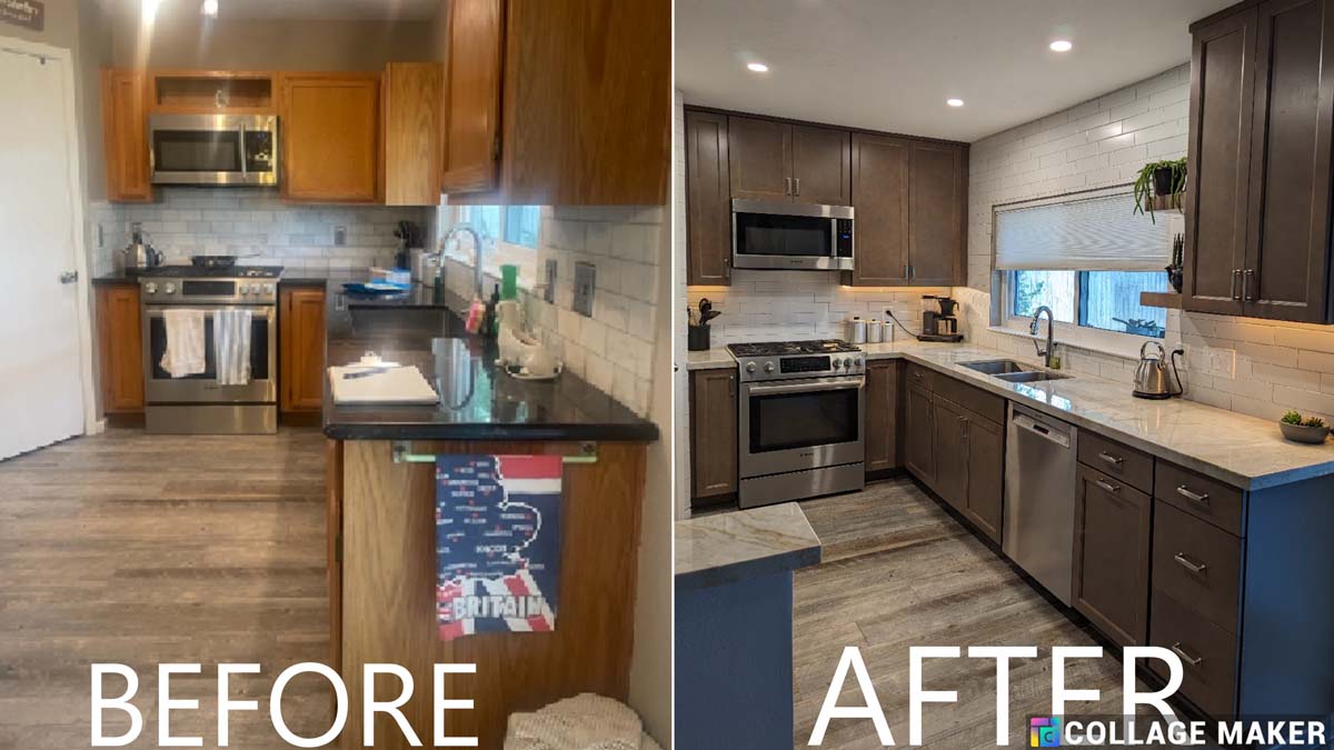 Remodel before / after