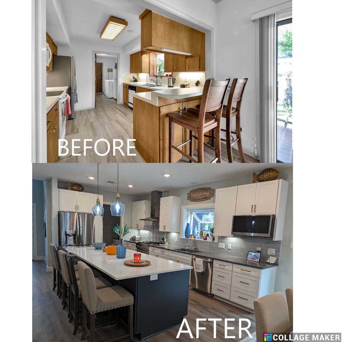 Remodel before / after
